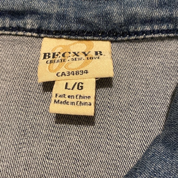 90’s Becxy B denim vest great condition very well made - Picture 2 of 12